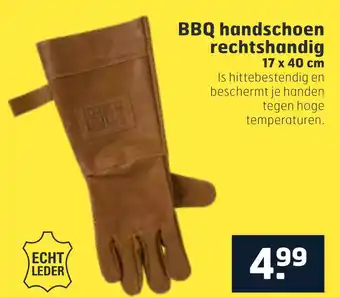 Trekpleister BBQ handschoen rechtshandig aanbieding