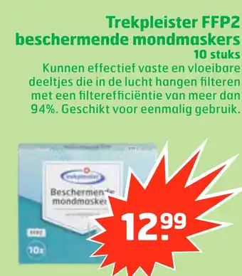 Trekpleister Trekpleister FFP2 beschermende mondmaskers aanbieding