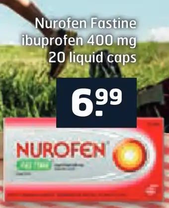 Trekpleister Nurofen Fastine ibuprofen 400 mg 20 liquid caps aanbieding