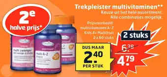 Trekpleister Trekpleister multivitaminen aanbieding