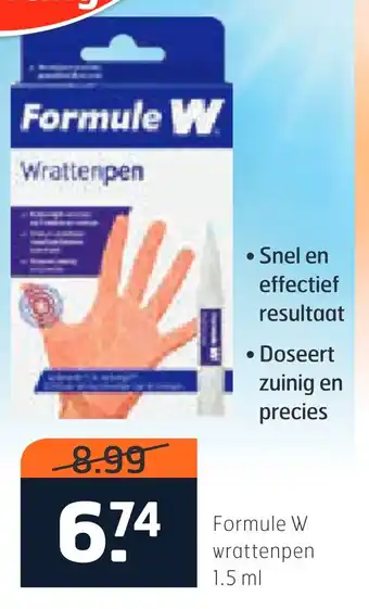 Trekpleister Formule W wrattenpen 1.5 ml aanbieding