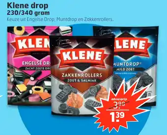 Trekpleister Klene drop aanbieding