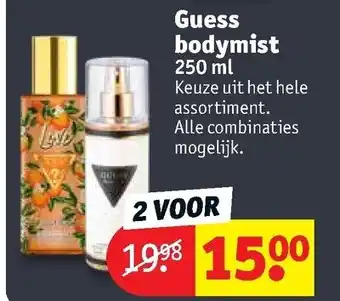 Kruidvat Guess Bodymist 2*250ml aanbieding