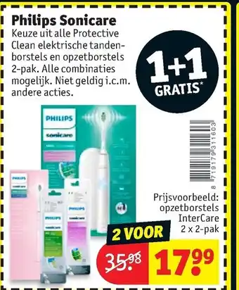 Kruidvat Philips Sonicare 1+1 aanbieding