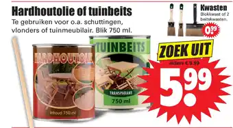 Dirk Hardhoutolie of tuinbeits 750ml aanbieding