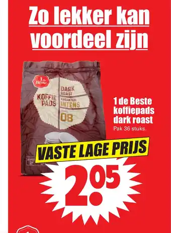 Dirk 1 de Beste koffiepads dark roast aanbieding