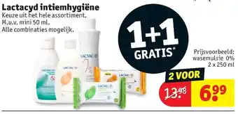 Kruidvat Lactacyd in intiemhygieene 2 st aanbieding