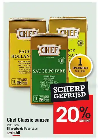 Sligro Chef classic sauzen 1 liter aanbieding