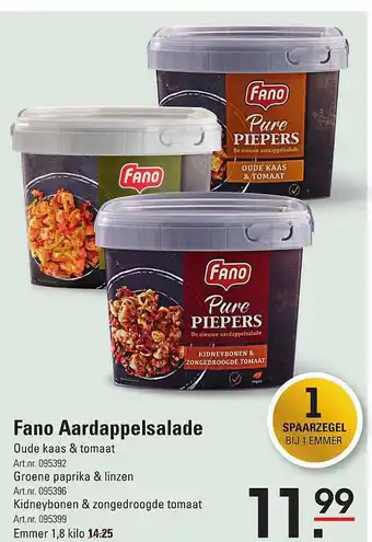 Sligro Fano aardappelsalade 1,8 kilo aanbieding