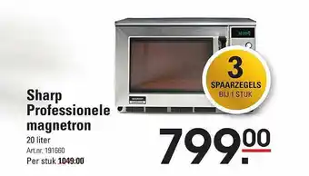 Sligro Sharp professionele magnetron aanbieding