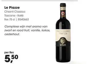 HANOS Le piazze chianti classico toscane 75 cl aanbieding