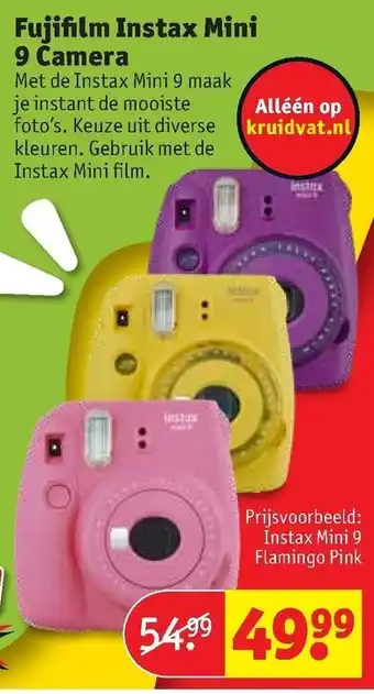 Kruidvat Fujifilm Instax Mini 9 camera aanbieding