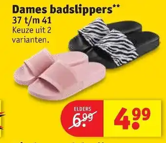 Kruidvat Dames badslippers 37-41 aanbieding