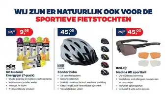 Bike Totaal Sis go isotonic energygel (7-pack), bbb cycling condor helm of agu medina hd sportbril aanbieding