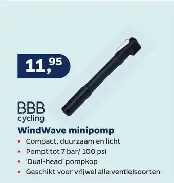 Bike Totaal Bbb cycling windwave minipomp aanbieding