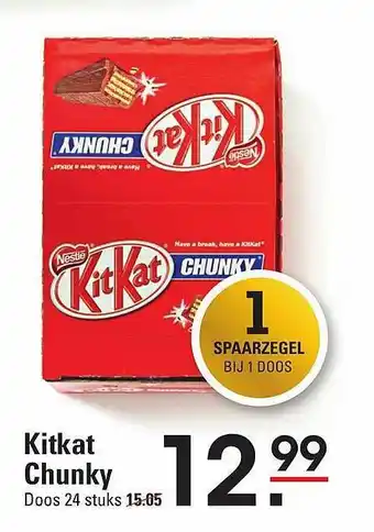 Sligro Kitkat chunky aanbieding