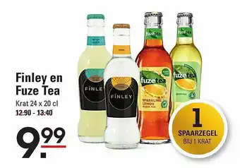 Sligro Finley en fuze tea aanbieding