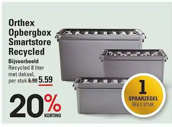 Sligro Orthex opbergbox smartstore recycled aanbieding