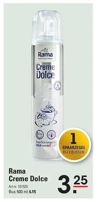 Sligro Rama creme dolce 500 ml aanbieding