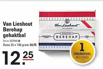 Sligro Van lieshout berehap gehaktbal aanbieding