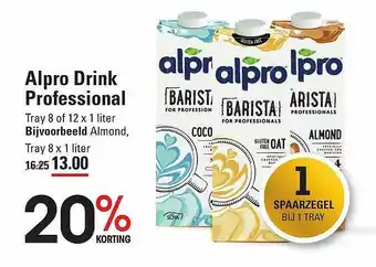 Sligro Alpro drink professional 8x1 liter aanbieding