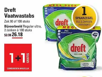 Sligro Dreft vaatwastabs aanbieding