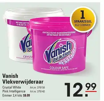 Sligro Vanish vlekverwijderaar 2,4 kilo aanbieding