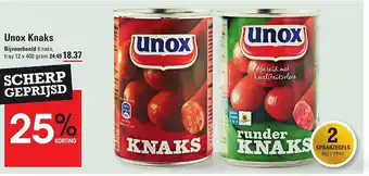 Sligro Unox knaks 12x400 gram aanbieding