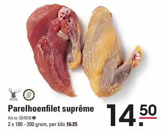 Sligro Parelhoenfilet suprême aanbieding