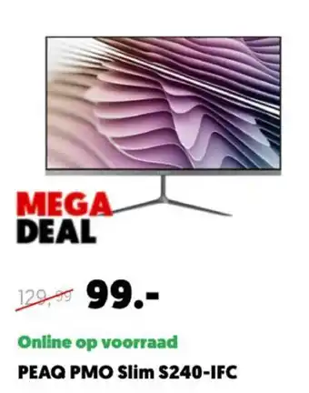 MediaMarkt PEAQ PMO SLim S240-IFC aanbieding