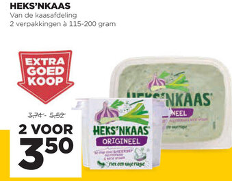 Jumbo Heks'nkaas Origineel 2*115-200g aanbieding