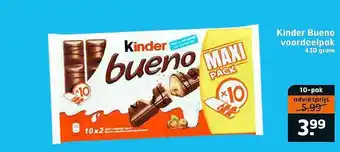 Trekpleister Kinder Bueno Voordeelpak 430 Gram aanbieding