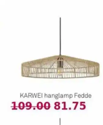 Karwei Karwei hanglamp fedde aanbieding