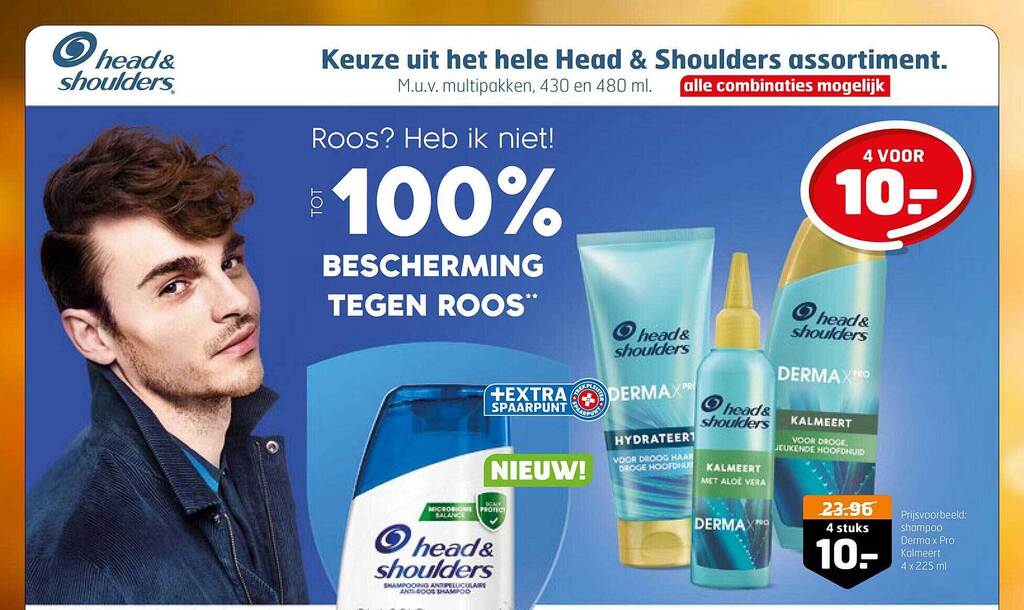 Head & shoulder assortiment aanbieding bij Trekpleister
