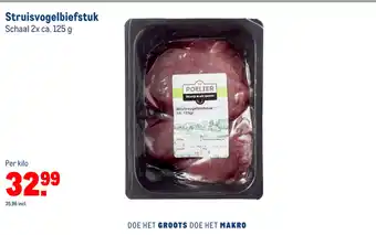 Makro Struisvogelbiefstuk aanbieding