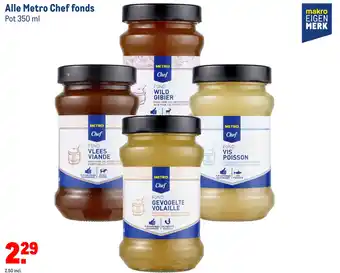 Makro Alle metro chef fonds aanbieding