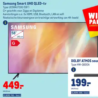 Makro Samsung smart uhd qled-tv aanbieding