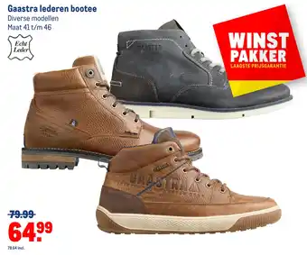 Makro Gaastra lederen bootee aanbieding