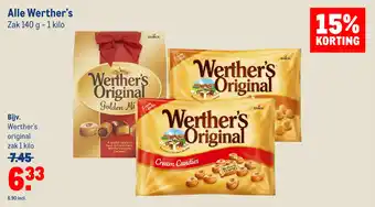 Makro Alle werther's aanbieding