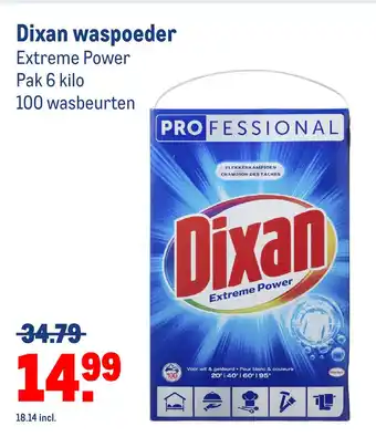 Makro Dixan waspoeder aanbieding