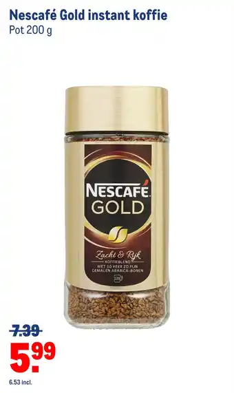 Makro Nescafé gold instant koffie aanbieding