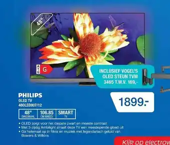 Electroworld Philips oled tv 480led907-12 aanbieding