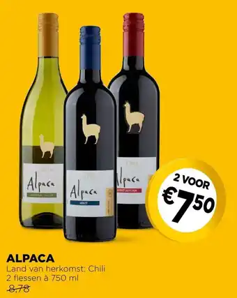 Jumbo Alpaca 750ML aanbieding