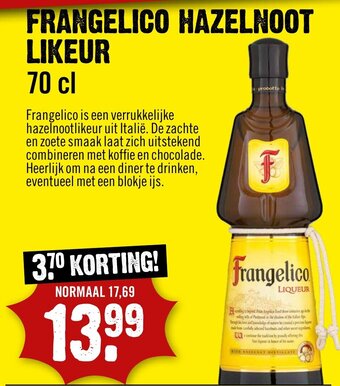 Dirck 3 Frangelico hazelnoot likeur 70CL aanbieding