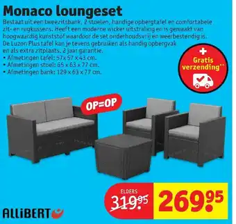 Kruidvat Allibert Loungeset Monaco aanbieding