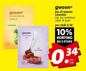 Boni Jus of warme sausmix aanbieding