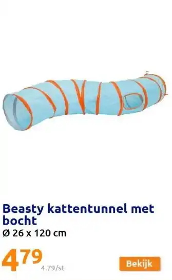 Action Beasty kattentunnel met bocht aanbieding