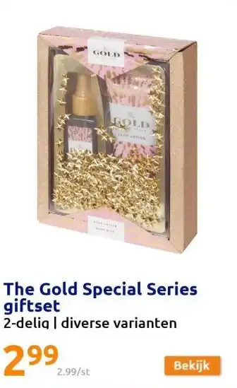 Action The gold special series giftset aanbieding