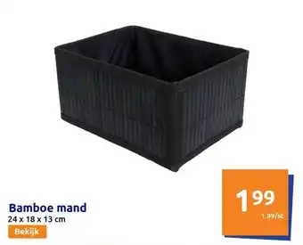 Action Bamboe mand aanbieding