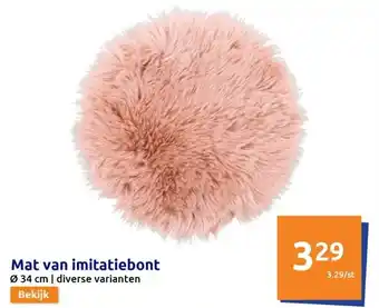 Action Mat van imitatiebont aanbieding